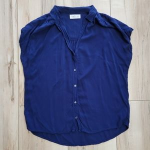 Navy Blue Blouse by Velvet - Size Small